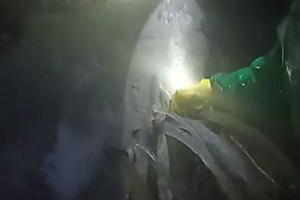 淄博消防水池堵漏现场